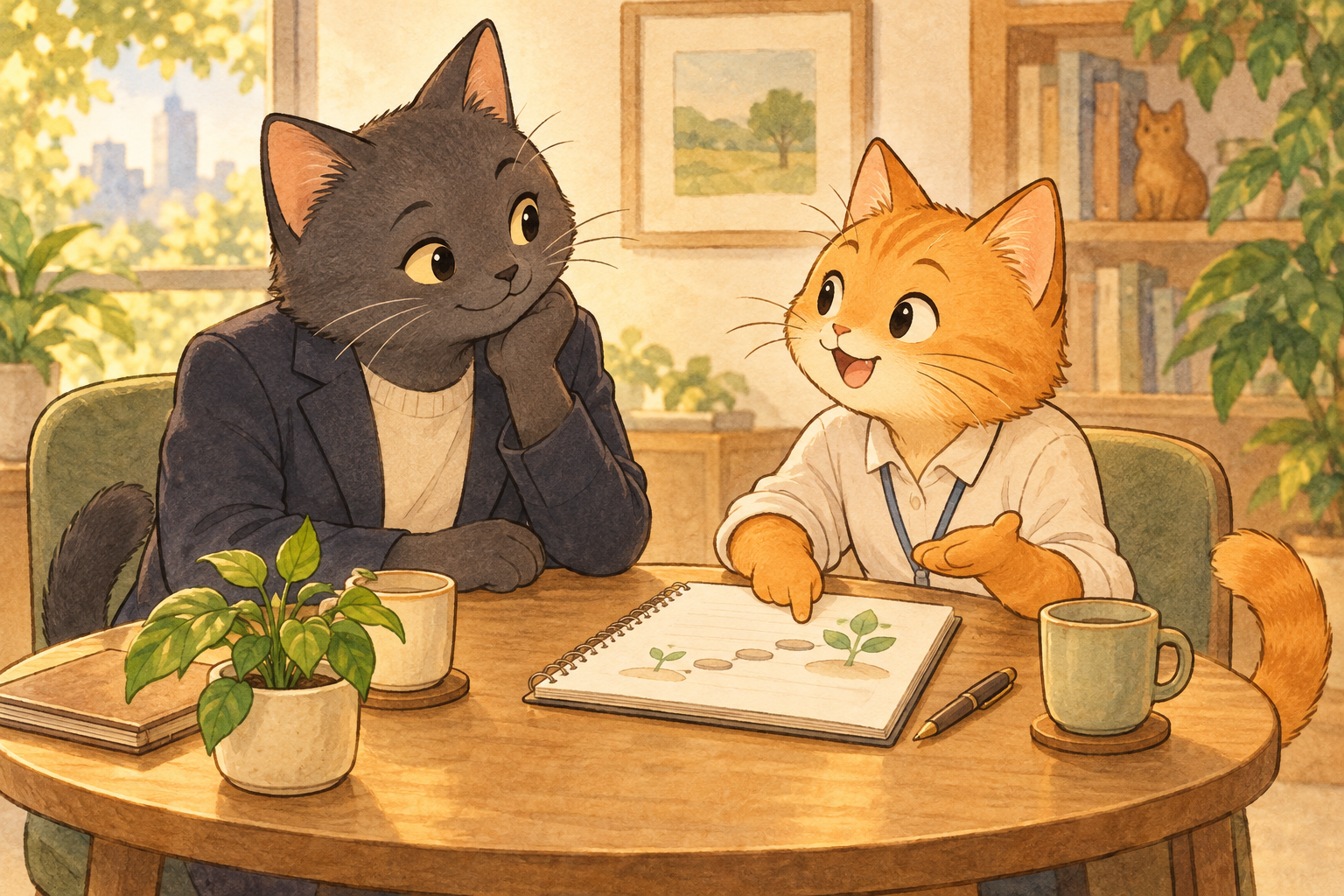 プレイングマネージャーのための部下・後輩育成のイメージイラスト