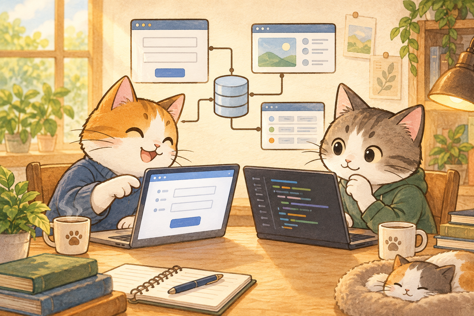 Pythonによるアプリケーション開発の演習イメージ（イラスト）