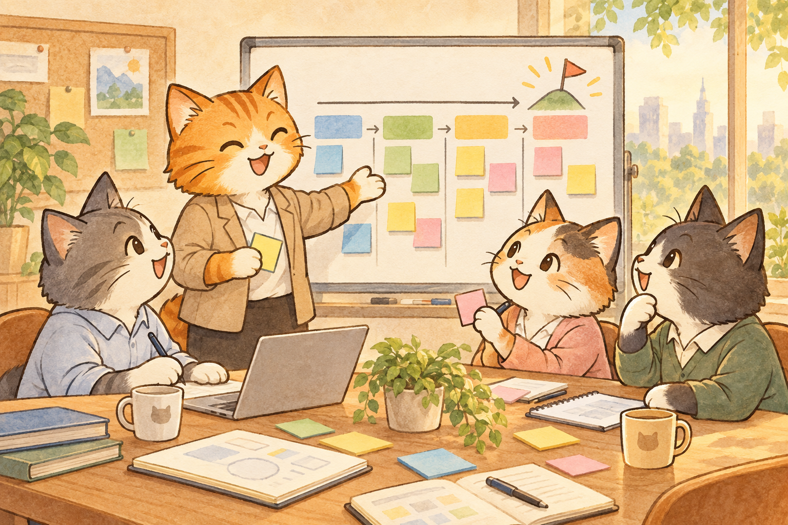 プレイングマネージャーのためのチームマネジメント入門のイメージイラスト