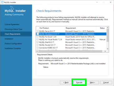 MySQL Workbench のインストール workbench3